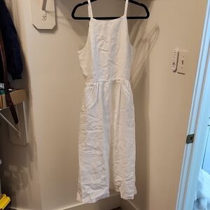 Lands' End Cream Midi Dress